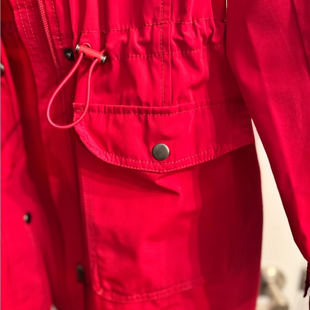 Talbots Waterproof Red Utility Jacket - image 6